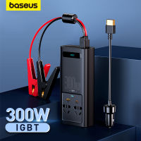 Baseus 500วัตต์รถอินเวอร์เตอร์ DC 12โวลต์เป็น AC 220โวลต์จอแสดงผลดิจิตอลอัตโนมัติพลังงาน Inversor USB Type C ชาร์จอย่างรวดเร็วสำหรับรถอะแดปเตอร์