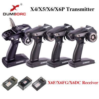 DUMBORC X4X5X6 RC Car Radio Controller Transmitter Digital Response Gyroscope 2.4GH 456 Channel Receiver for RC Car Boat