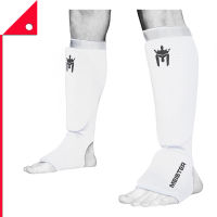 Meister MMA : MSTWHE-XL* สนับเเข้ง Elastic Cloth Shin &amp; Instep Padded Guards XL, White