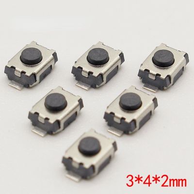 50PCS SMD 2Pin 3X4MM Tactile Tact Push Button Micro Switch Momentary