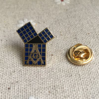 10PCS MASONIC Metal Blue Lodge LAPEL PIN TIE TACK brooches and pins badge Euclids 47th Problem Pythagorean Theorem