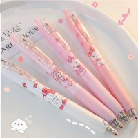 【Ready Stock】 ☬❉ C13 Pink Hello Kitty 1pc Cartoon Black Ink 0.5mm Ballpoint Gel Pen Stationery Pink Lovely Students School Office