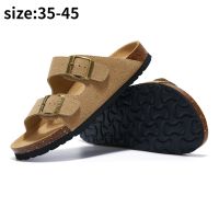 Flat Slippers Women Men Slippers Luxury Indoor Bottom Non Slip Cork Slippers  Womens Beach Outdoor Home Flip Flops Sandals House Slippers