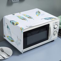 Waterproof Microwave Oven Covers Grease Proofing Storage Bag Double Pockets Dust Covers Microwave Oven Hood Kitchen Accessories