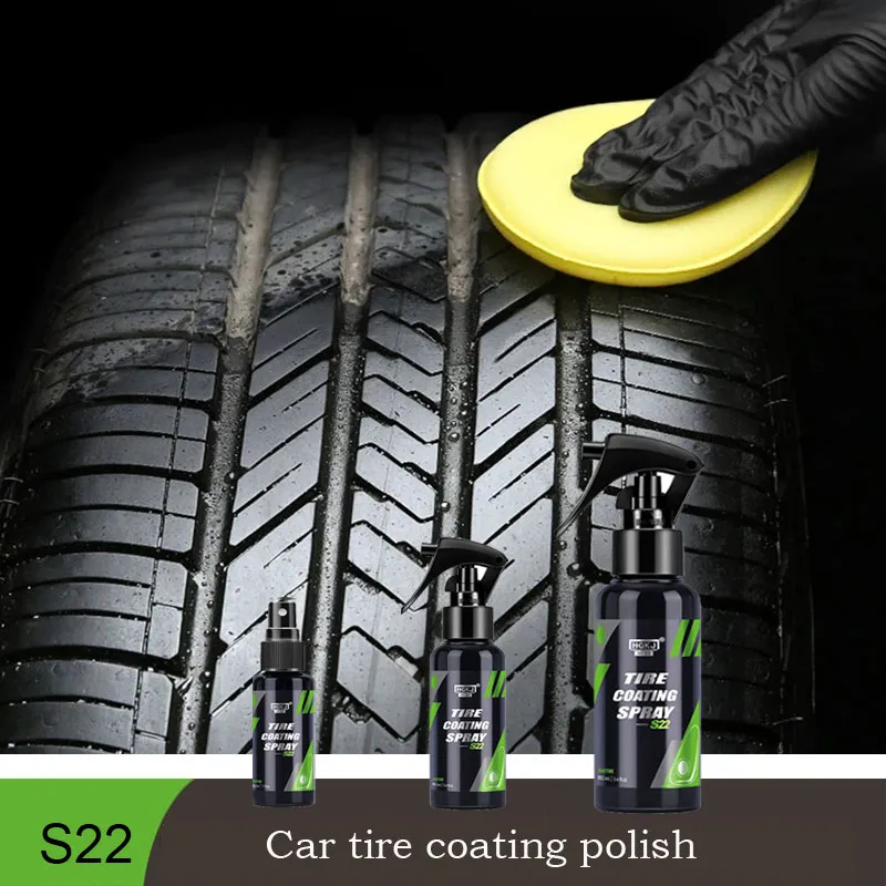 Tyre Gloss HGKJ S22 Tire Coating Spray Hydrophobic Sealant Wax For