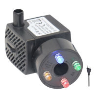 150L /H 2W 4 LED Light Submersible Aquarium Ultra-Quiet Landscape Pond Water เครื่องสูบน้ำ