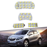 5x สำหรับ Opel Vauxhall Mokka X 2013 ~ 2019ไฟภายในโดมแผนที่หลังคา LED โคมไฟโคมไฟอ่านหนังสือลำต้นปรับปรุงสีขาว12โวลต์6500พันแผง