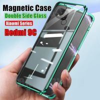 ! กระจกสองด้าน เคสประกบแม่เหล็ก Redmi 9C Redmi 9A Redmi 9 คสประกบแม่เหล็กเคสประกบ เคสแม่เหล็ก สองด้าน Double Sided Tempered Glass Cover