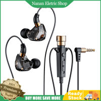 เฮดโฟนแบบเสียบหูหูฟัง KT02 3.5มม. พร้อม Earphone HiFi ไมโครโฟนเบสสำหรับการสตรีมหูฟังคาราโอเกะ