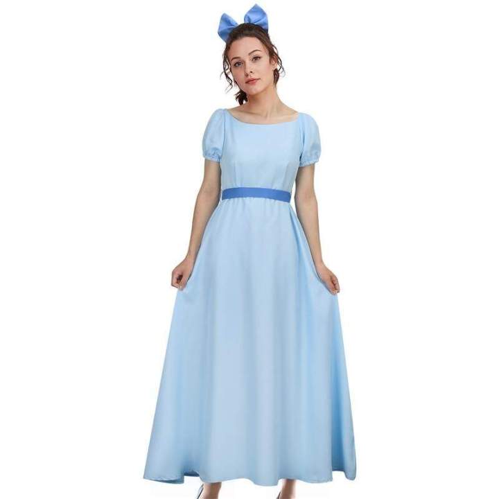 peter-pan-wendy-cosplay-dress-adult-woman-long-blue-dresses-french-maid-outfits-with-belt-bow-hairpin-headwear-sets