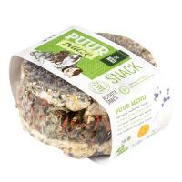 Puur pauze rice disk vegetables &amp; herbs purple 100 g อาหารเสริมสำหรับสัตว์ฟันแทะ