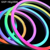 ►☂◎ 16ig3506 30ม./สลักโปรแกรมเอนเดอร์อี้แถบไฟ Led Ws2811 Impermeável 5050 Rgb นีออน Corda Fita Lâmpada Dc12v