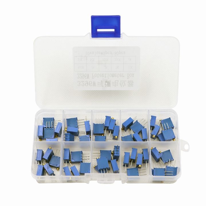 50pcs-10valuex5pcs-3296w-multiturn-trimmer-potentiometer-kit-high-precision-variable-resistor-500r-1k-2k-5k-10k-50k-100k-1m