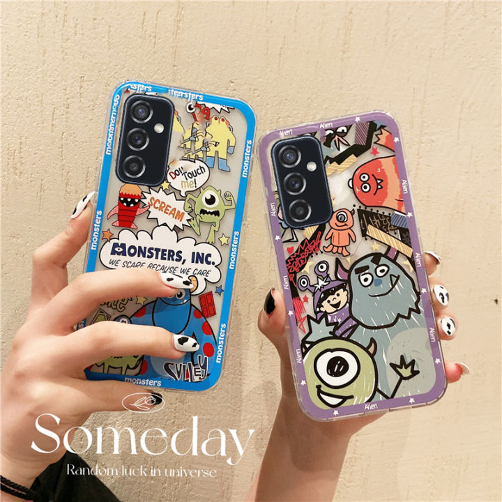 เคสโทรศัพท์ใหม่สำหรับ-samsung-galaxy-m14ฝาหลังซิลิโคนนิ่มลายการ์ตูนแบบเรียบง่ายและโปร่งใสสำหรับ-samsung-m14ฝาครอบโทรศัพท์