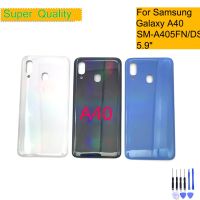 【☑Fast Delivery☑】 jiejiu65879742 Sm-A405fn A405f สำหรับ Samsung Galaxy A40 A405เคสฝาหลังหลังสำหรับที่อยู่อาศัยอะไหล่ตัวถังประตู