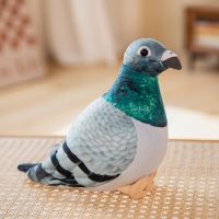 ♕ Realistic Pigeon Plush Toys High Quality Soft Lifelike Grey Hill White Pigeons Birds Stuffed Animals Toy Collection Model Gifts