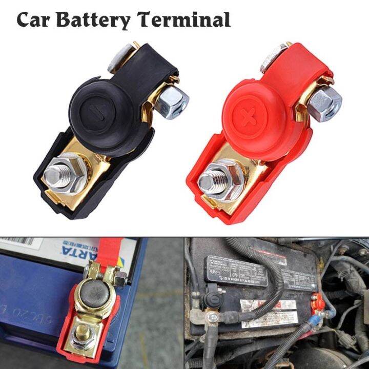 1 Pair Quick Release Car Battery Terminals Clamps Negative and Positive Battery Terminal