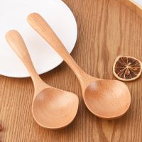 ❆❉ Beech Wood Spoon Sharp Mouth Spoon Creative Wooden Spoon Scoop Water Spoon Scoop Rice Spoon Multi-purpose Tableware