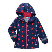 Spring Autumn Girls Warm Waterproof Windproof Jackets Polar Fleece Girls Coats Child Hooded Children Outerwear For 3-12 T