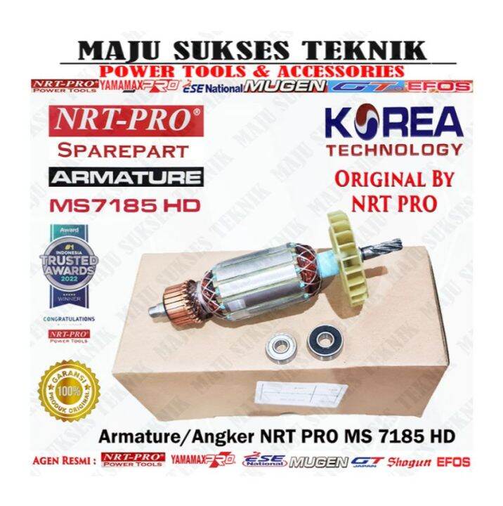 NRT PRO Armature MS7185HD Mesin Miter Saw 7 Mitter Potong Aluminium Angker MS 7185 HD MS7185