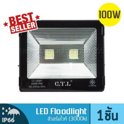 NAVIGATE Floodlight LED อเนกประสงค์ 100 วัตต์ สีวอร์มไวท์ Warm White (3000K)