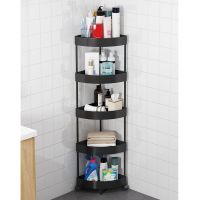 【HOT】▼┅  3/4/5 Tier Shelf Shower Rack Shampoo Drain Holder Shelves Organizer Cart Trolley