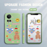 Case4you สำหรับ OPPO Reno10 Pro 5G เคสลายการ์ตูนหมีสีสันสดใสเคสคลุมทั้งหมดโทรศัพท์ดีไซน์ปลอกซิลิโคนน้ำรูปแบบขอบสี่เหลี่ยม