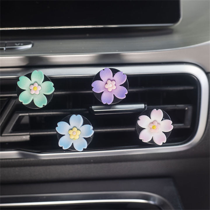 motome-motome-ytri-ins-สดใสขนาดเล็กดอกพีชบานคลิปน้ำหอมรถน้ำมันหอมระเหยรถช่องลมในรถกลิ่นหอมของตกแต่งดอกไม้สร้างสรรค์