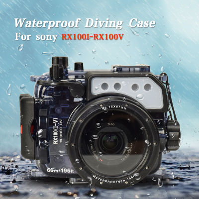 Seafrogs Professional Plastic Waterproof Camera Housing Diving Cover For Sony RX100 I II III IV V VI VII Digital Camera