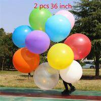 2ชิ้น/เซ็ต36นิ้วสีสัน Big Latex บอลลูนฮีเลียม Inflable Blow Up Big Air บอลลูนงานแต่งงานวันเกิดบอลลูนขนาดใหญ่ตกแต่ง