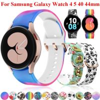 20mm Silicone Smart Watch Strap Band For Samsung Galaxy Watch 4 5 40 44mm Wristband Watch5 Pro 45mm Bracelet Accessories Correa Cases Cases