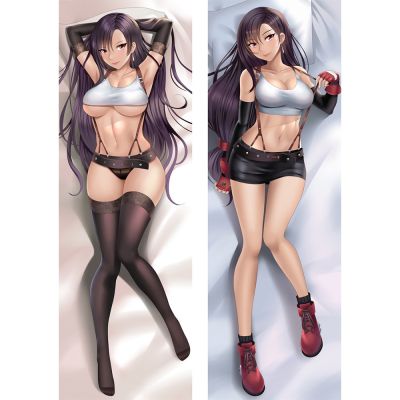 ปลอกหมอนอิง ลายอนิเมะ Final Fantasy Tifa Lockhart Dakimakura ขนาด 60x180 ซม. สไตล์ญี่ปุ่น