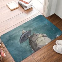 My Neighbor Totoro Anime Bathroom Non-Slip Carpet Illustration Watercolour Bedroom Mat Entrance Door Doormat Floor Decor Rug