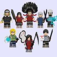 Senju Hashirama Kakashi Namikaze Minato ของขวัญวันเกิดของเล่นเพื่อพัฒนาการสำหรับเด็ก DIY บล็อกตัวต่ออิฐรูปปั้นขนาดเล็กภาพยนตร์