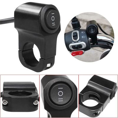 22mm 7/8" Motorcycle Handlebar Headlight ON/OFF Switch Waterproof Three-Position 12V Spotlight Headlebar Switch Moto AccessoriesAdhesives Tape