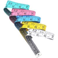 5pcs Crafts Ruler 150cm Flexible Tape Measure For Sewing Portable Colorful Fiberglass Dual Sided Tailor Body Cloth Durable Soft Levels