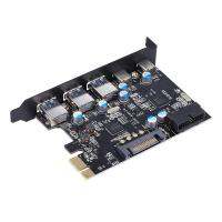 5พอร์ต USB 3.0 PCI สำหรับ Express Adapter Card Type C PCI-E Expansion PCIE USB 3.0 HUB Controller เดสก์ท็อปพีซี PCI E Extende