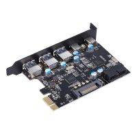 5พอร์ต USB 3.0 PCI สำหรับการขยายการ์ดอะแดปเตอร์ด่วนประเภท C PCI-E USB 3.0ตัวควบคุมฮับเดสก์ท็อปพีซี PCI E Extende