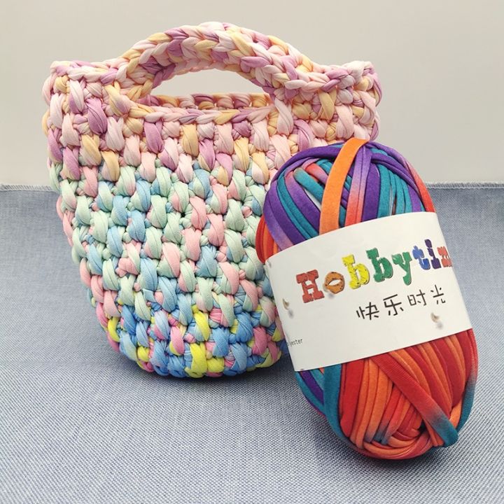 100g Fancy Yarn For Hand Knitting Thick Crochet Thread Fabric Yarn Bag Craft