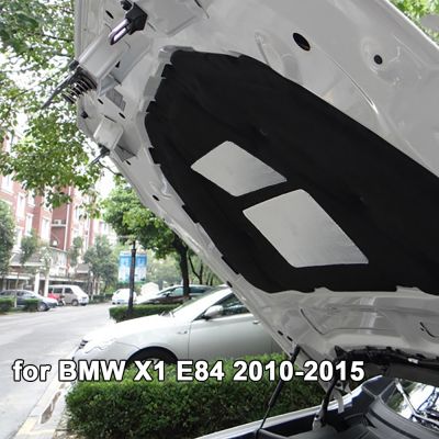 ฉนวนกันความร้อนฝากระโปรงหน้ารถแผ่นแผ่นผ้าฝ้ายเสียงเครื่องยนต์แผ่นรองป้องกันความร้อนความร้อนสำหรับ BMW X1 E84 2010-2015