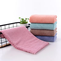 Coral Fleece Cut Edge Facial Towel Microfiber Soft and Absorbent quick dry kitchen towel towels bathroom household face towel