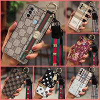 Simple Small daisies Phone Case For OPPO A53 2020/A32 2020/A33 2020/A53S Lanyard silicone New cartoon Phone Holder cute