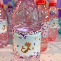 MA1MBB Mermaid party Girl birthday decoration Under the sea Ocean dinnerware cup Baby shower Little-mermaid bottle sticker