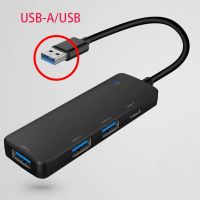 แชท-รองรับฮับ Usb ฮับ2.0ตัวแยก Usb ที่พ้วง Usb ตัวขยายพอร์ต3ช่อง Usb3หลายช่องพร้อมฟังก์ชัน USB-C ใช้อะแดปเตอร์ TYPE-C อะแดปเตอร์สำหรับแล็ปท็อป