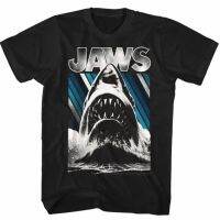 Jaws Out Water Adult T-Shirt Classic Movie Homemade Picture Printed Short-Sleeved