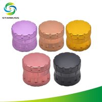 [Free ship] Cross-border factory direct sales 63mm diameter aviation aluminum smoke grinder colors optional logo