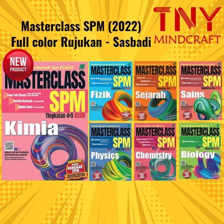 Hot Sale ♝﹍ [tny] Buku Rujukan 2022 Masterclass Spm Tingkatan 4 5