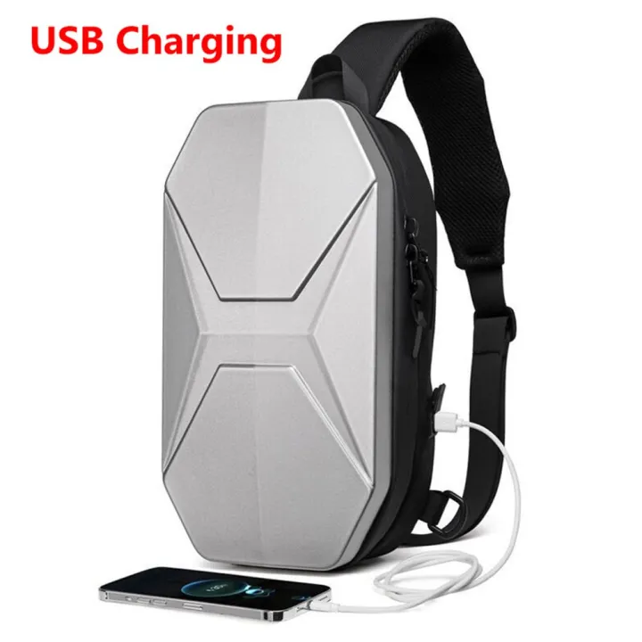 SQUEEZE Hiking USB Charging Hard Shell Safe Protect Travel Messenger