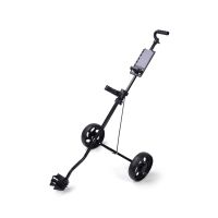 Golf Pull Cart Iron Black Adjustable Golf Trolley Cart 2 Wheels Push Pull Golf Cart Aluminium Alloy Foldable Trolley With Brake