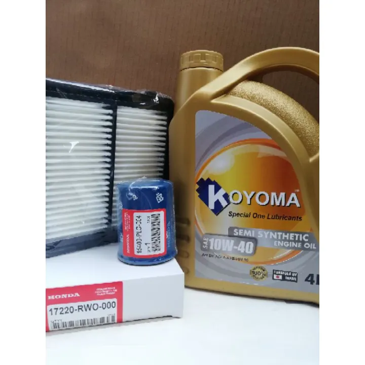 HONDA CIVIC FB TRO 1.5 HYBRID AIR FILTER + OIL FILTER + KOYOMA 10W40